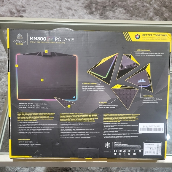 Corsair MM800 Polaris RGB mousepad - Picture 2 of 3